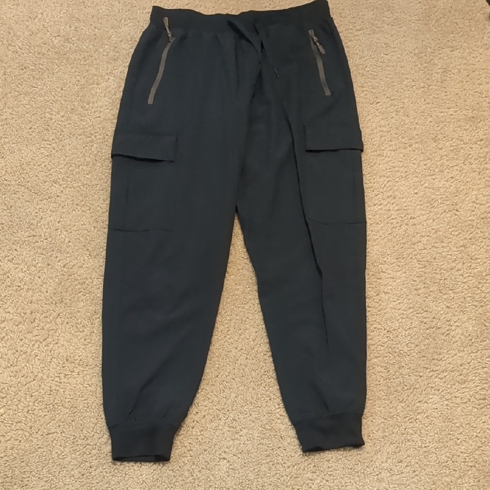 Men's Black Cargo Jogger Pants